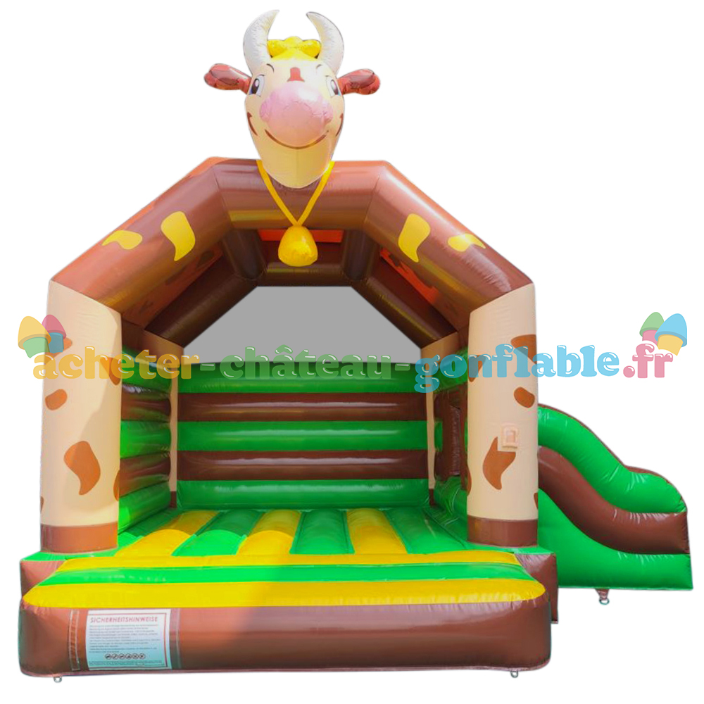 Château gonflable Vache avec tobogan