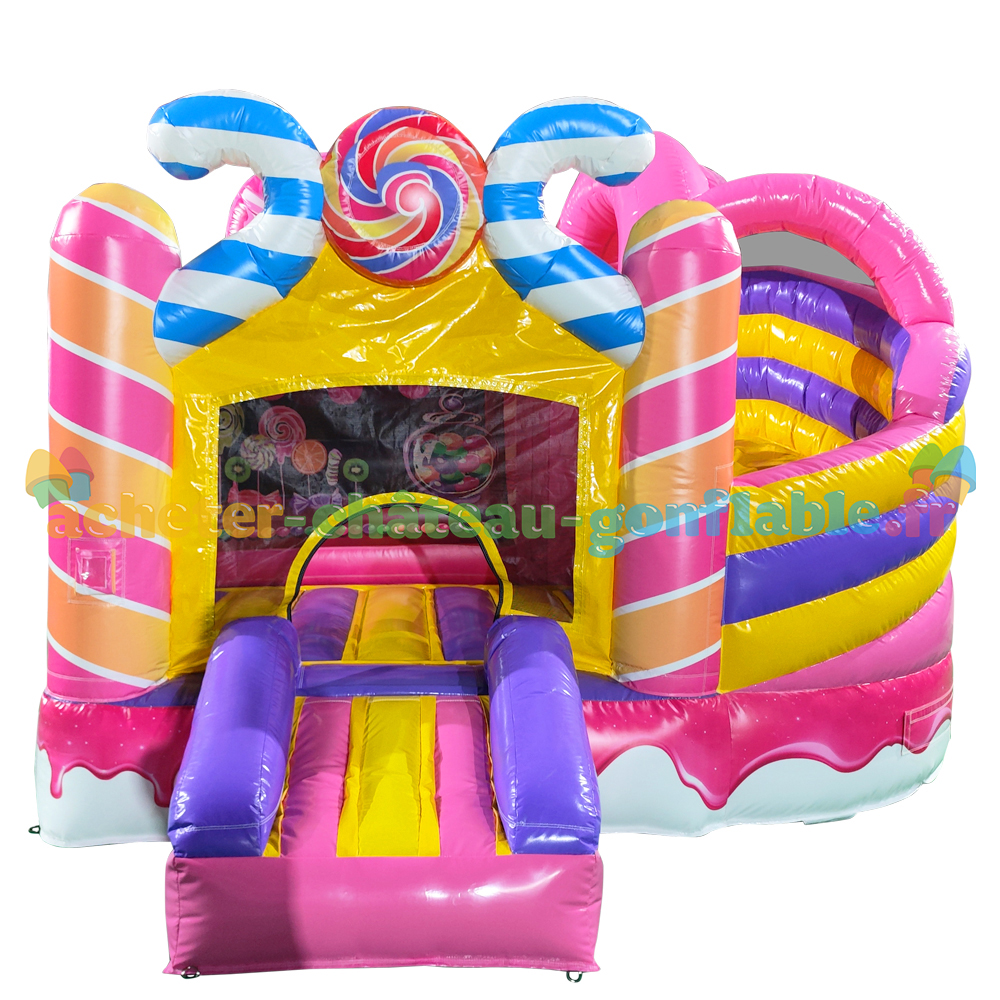 Château gonflable Bonbons avec Toboggan