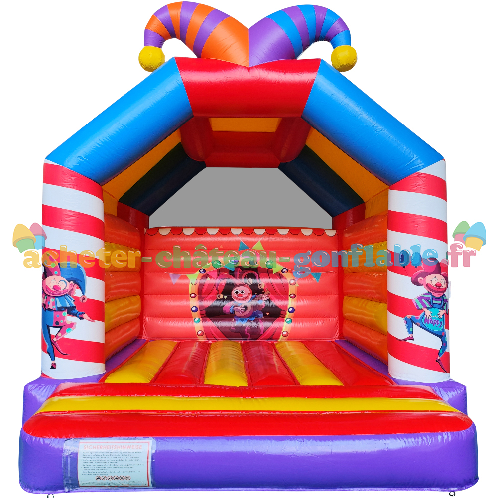 Château Gonflable Clown de Cirque