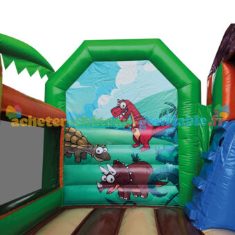 Château Gonflable Monde des Dinosaures avec Toboggan – Image 3