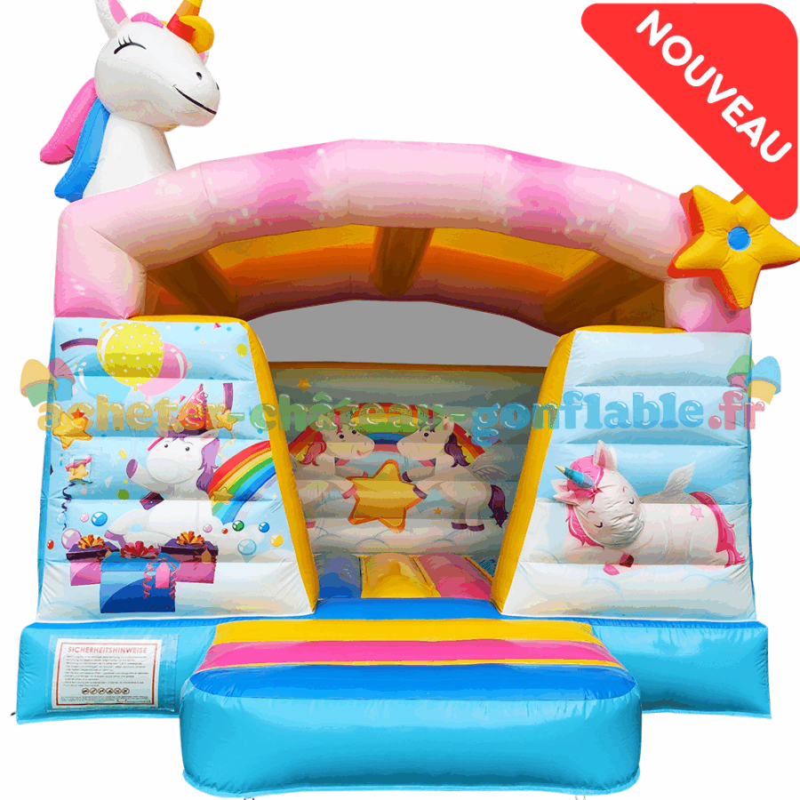 Château Gonflable Mini Licorne