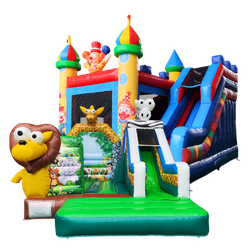 Château gonflable avec toboggan