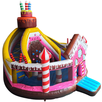 Grands châteaux gonflables pour de nombreux enfants