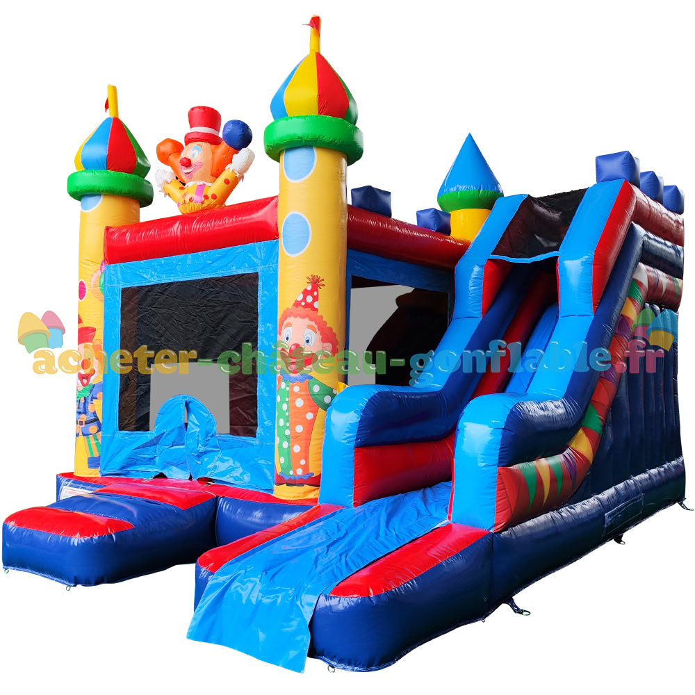Château Gonflable Chapiteau de Cirque avec Toboggan