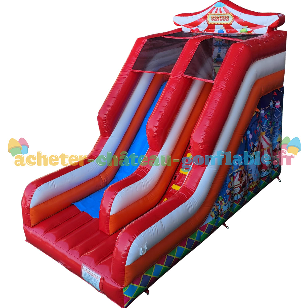 Château Gonflable Toboggan Monde du Cirque