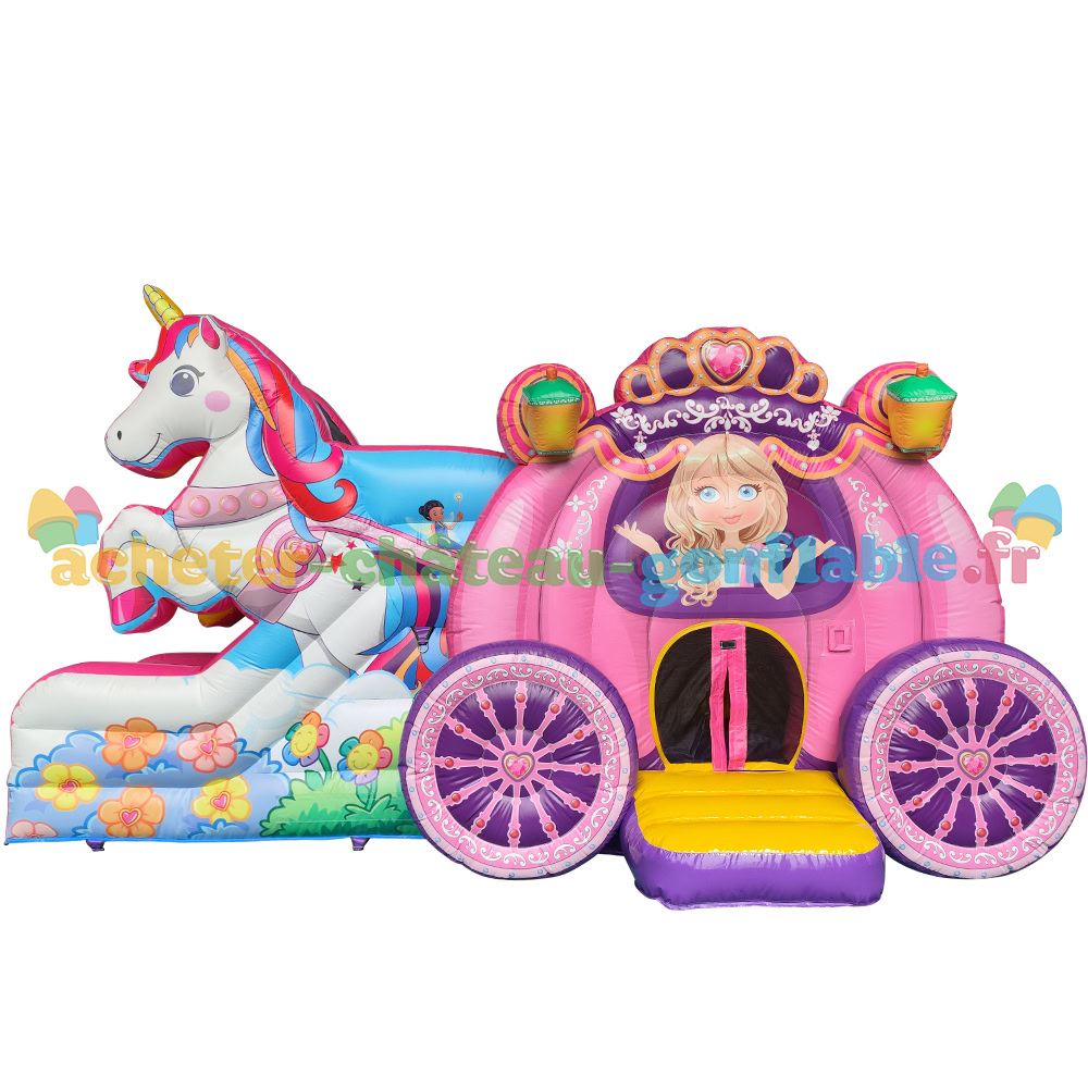 Château Gonflable Carrosse de Princesses